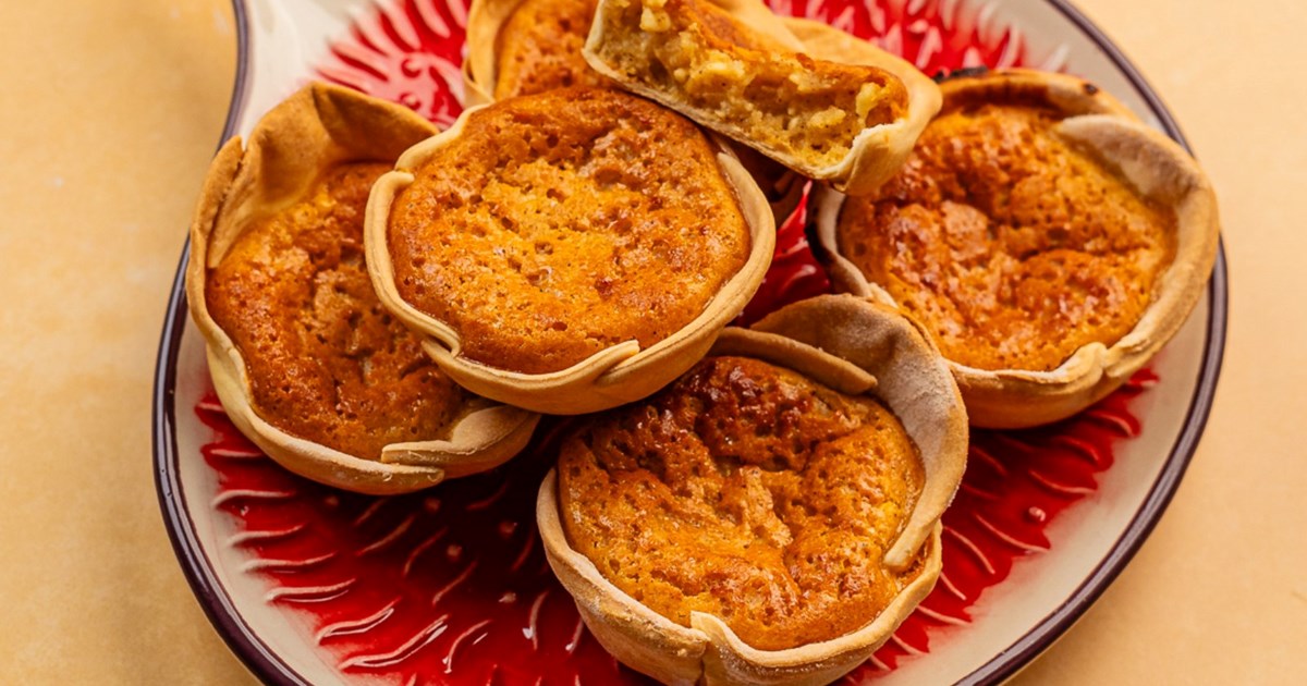 Queijadas em tabuleiro